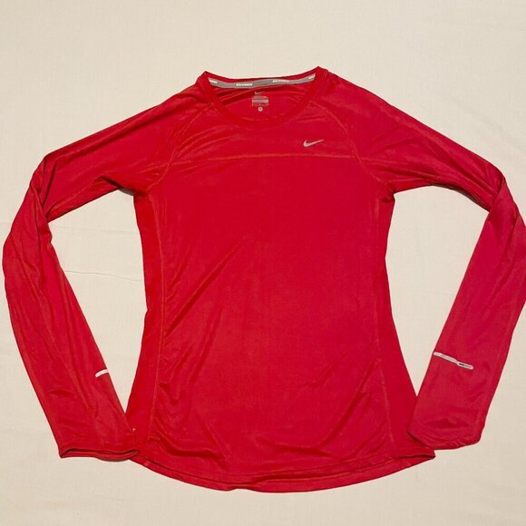 Nike Dri Fit Miler Long Sleeve Womens Shirt Size Small - Picture 1 of 15